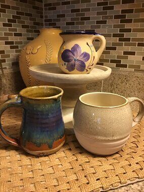 Set of 3 Pottery Mugs
